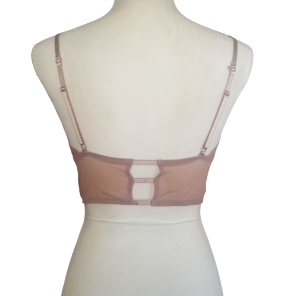 Lace Bralette in Dusty Rose - Picture 3 of 5